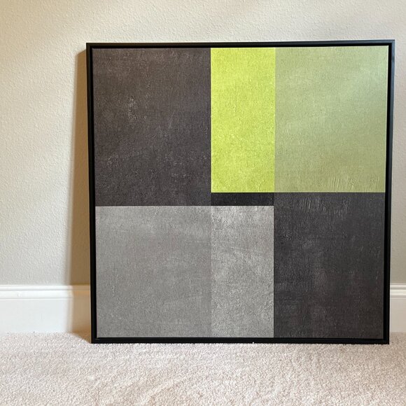 Crate & Barrel Geometric Giclee Print on Canvas Set - Picture 3 of 10